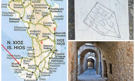 Mesta: un villaggio bizantino-genovese visto dall’alto