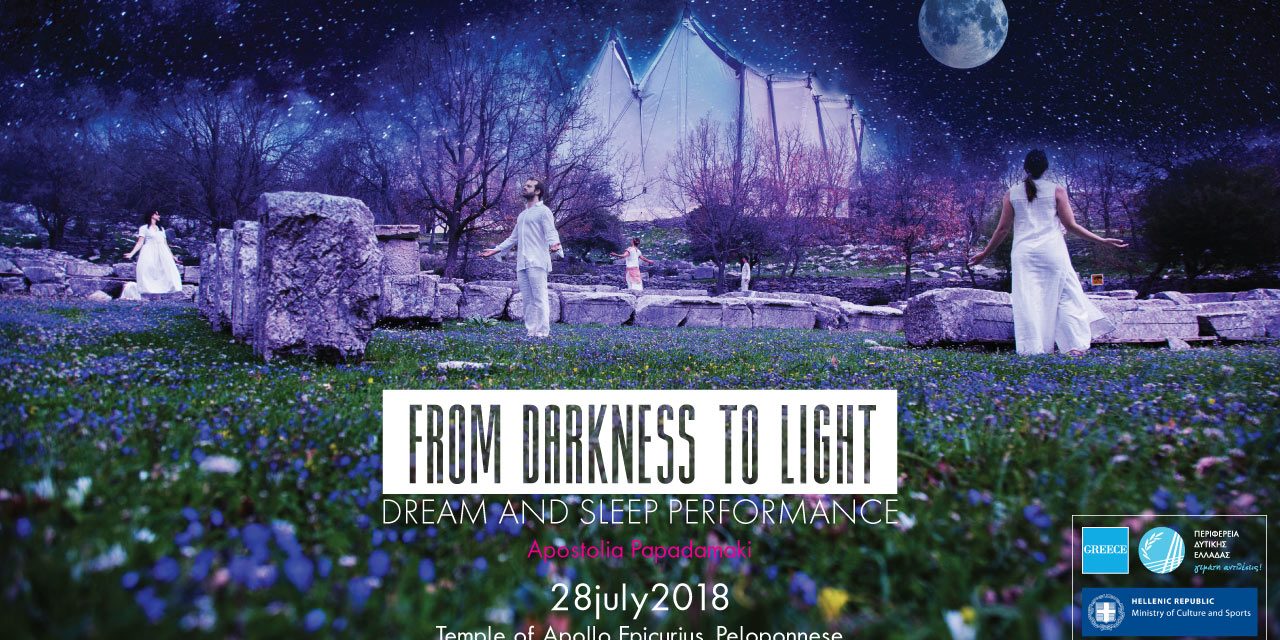 “From Darkness to Light” – Spettacolo notturno al Tempio di Apollo Epicurio sotto la luna piena del 28 luglio 2018
