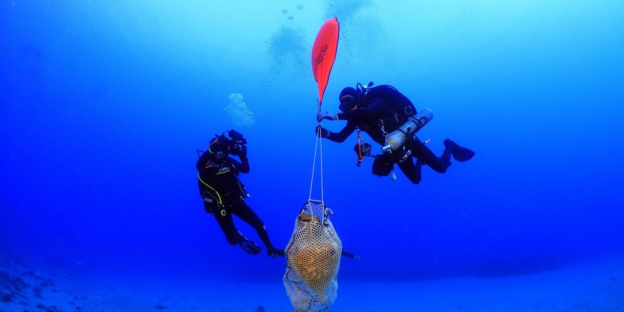 Antichi relitti di navi trovati nella zona marittima di Kassos