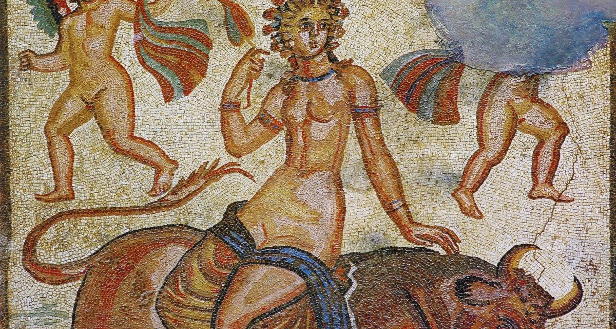 La Casa dei Mosaici di Sparta ospita Europa e Orfeo