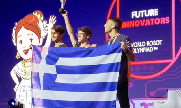 In evidenza¦Prima in Europa e quarta nel mondo la delegazione greca alle Olimpiadi mondiali di robotica 2023