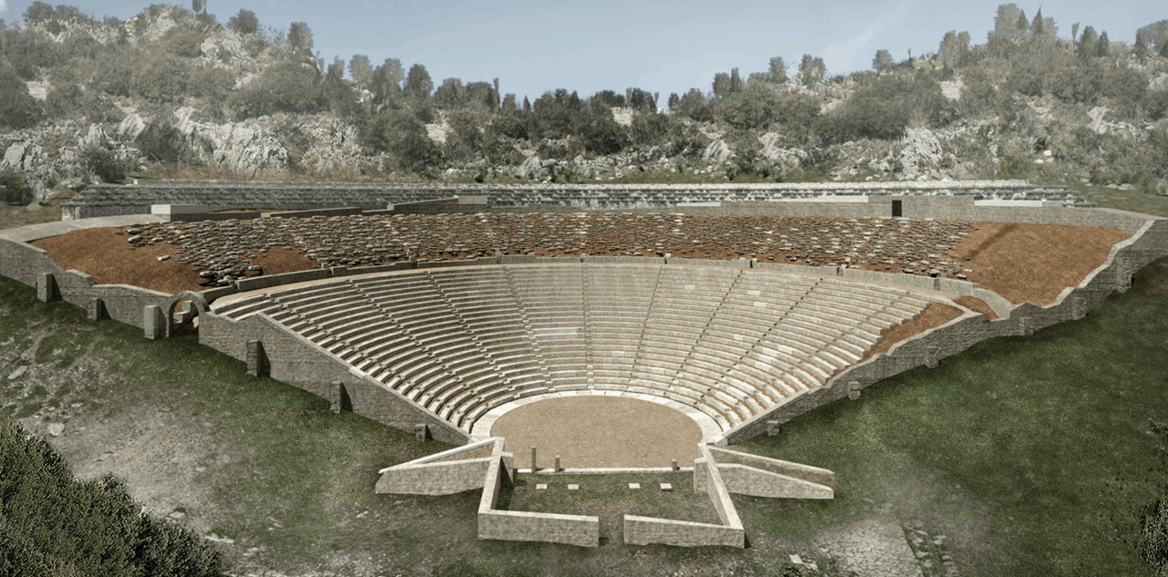 Il Teatro Antico di Kassopi (grande teatro) aperto al pubblico dopo 21 secoli