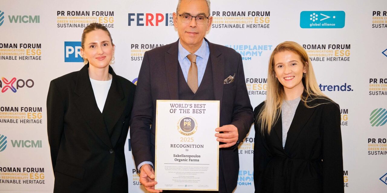 Gli Oliveti Biologici Sakellaropoulos premiati come i migliori al mondo